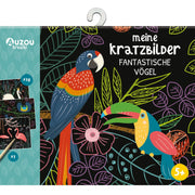 Meine Kratzbilder - Fantastische Vögel AUZOU