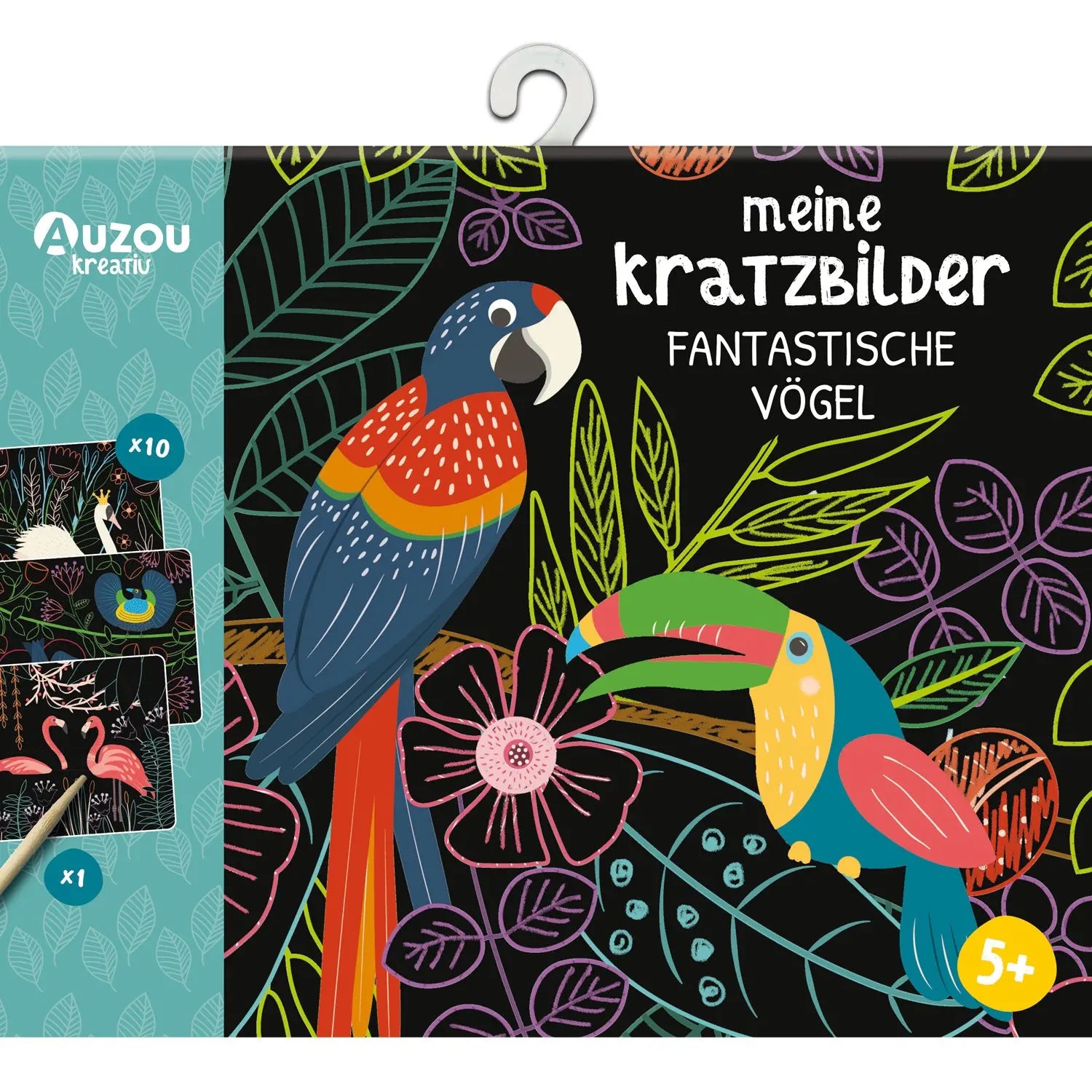 Meine Kratzbilder - Fantastische Vögel AUZOU