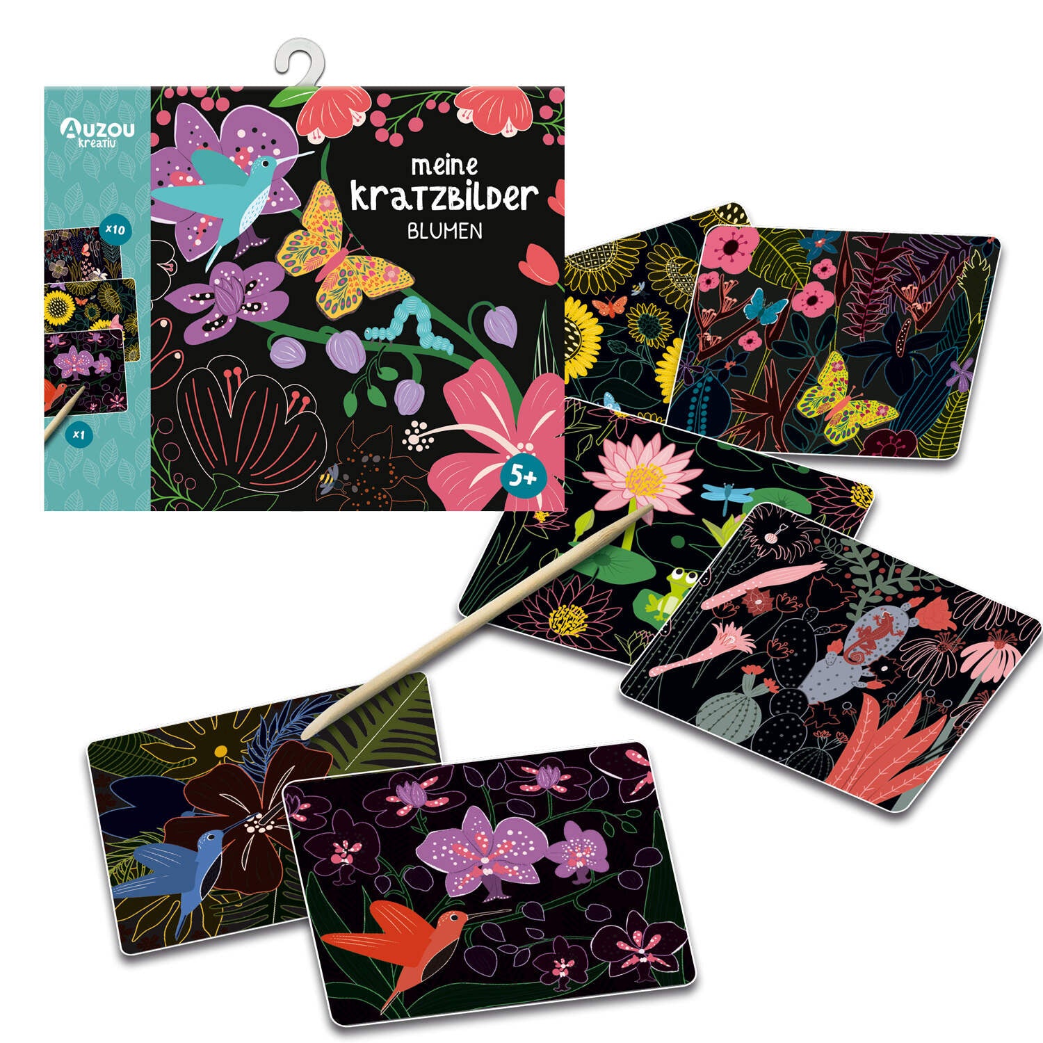 Meine Kratzbilder - Blumen