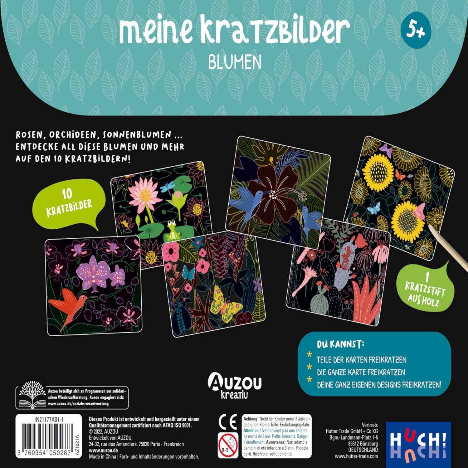 Meine Kratzbilder - Blumen