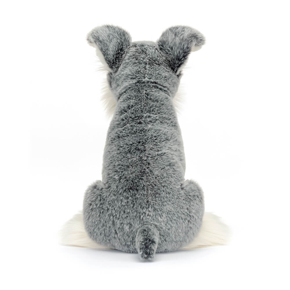 Kuscheltier Hund Schnautzer "Lawrence" - 24 cm (Grau)