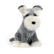 Kuscheltier Hund Schnautzer "Lawrence" - 24 cm (Grau)