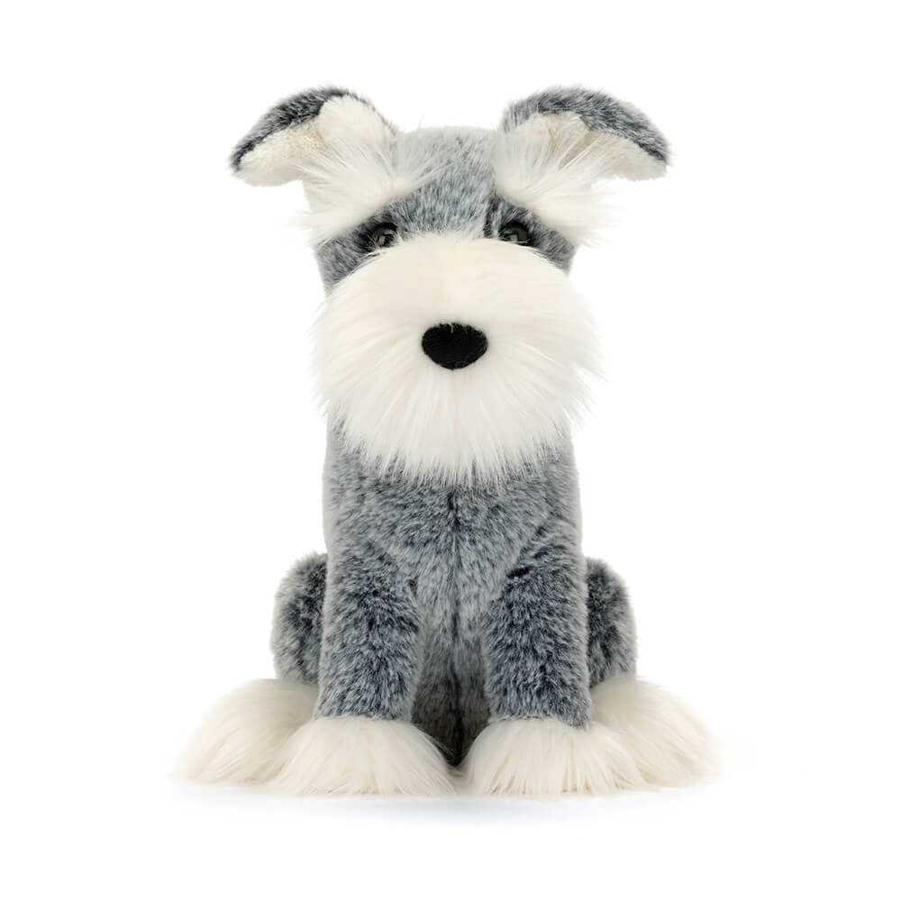 Kuscheltier Hund Schnautzer "Lawrence" - 24 cm (Grau)