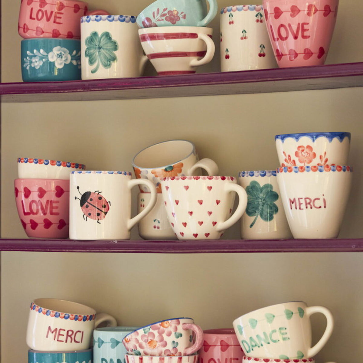 Keramiktasse "Ladybird"- 420 ml (Bunt)