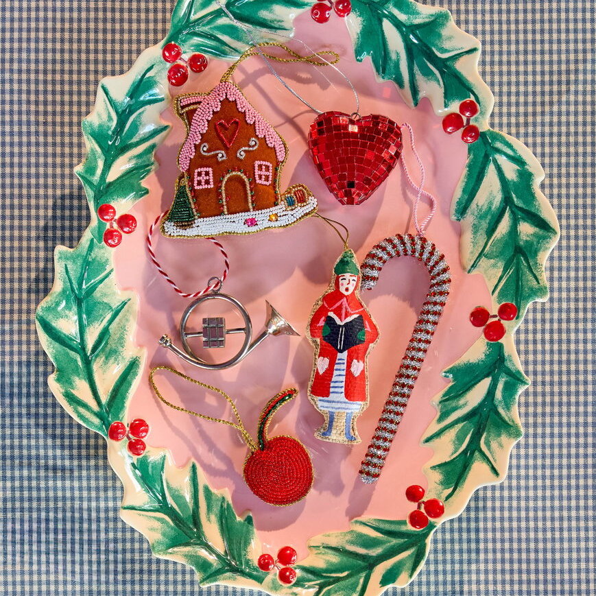 Ornament "Christmas - Cherry" - 3,9x7x2 cm (Rot)