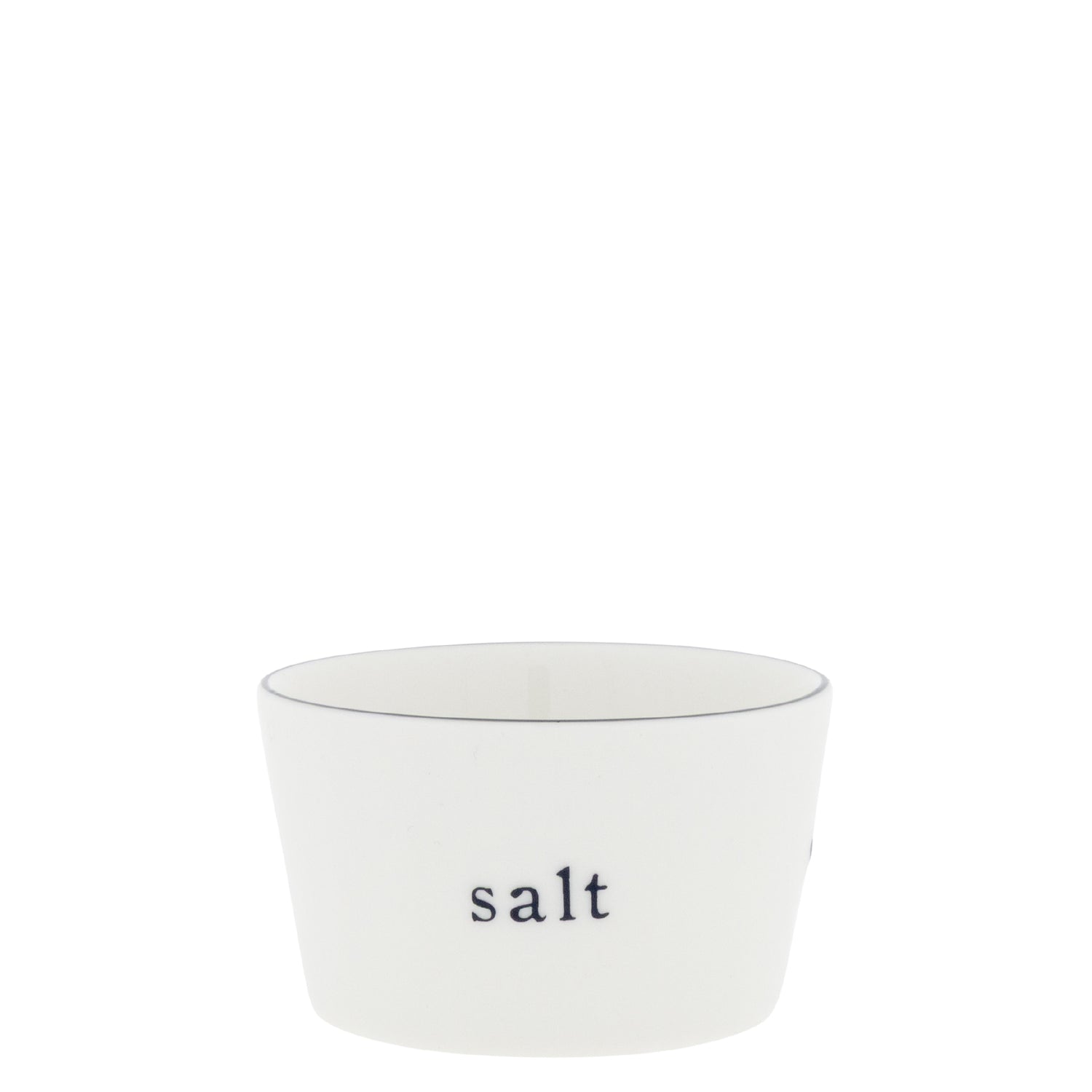 Schalenset für Salz, Butter, Öl, Oliven - 8x4,5 cm (Weiß/Schwarz)