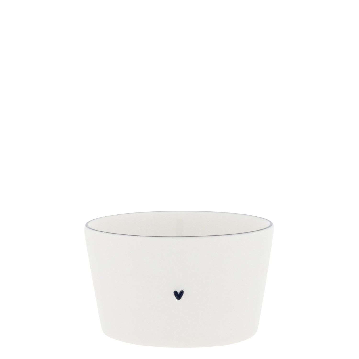 Schalenset für Salz, Butter, Öl, Oliven - 8x4,5 cm (Weiß/Schwarz)