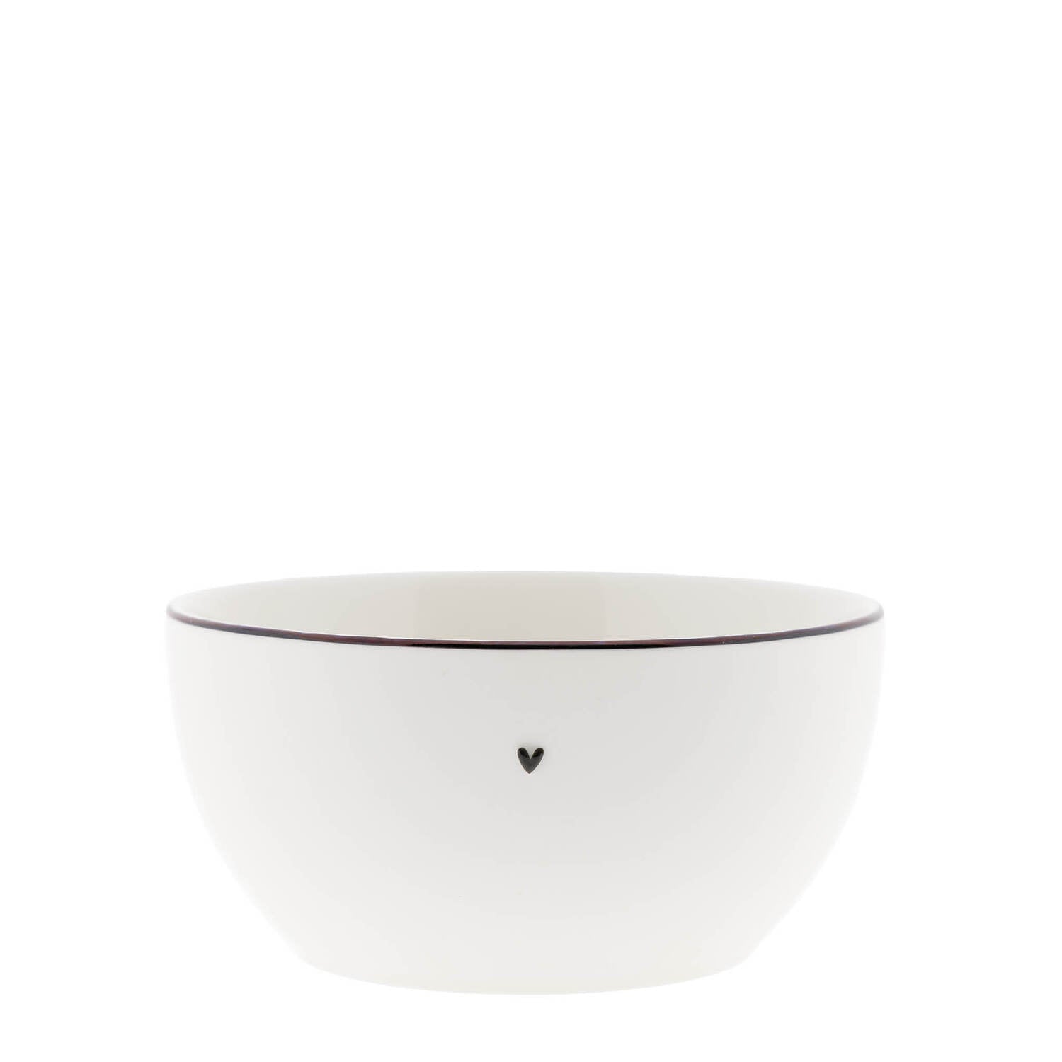 Schale - 14x7 cm (Weiß/Schwarz)