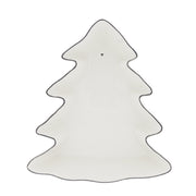 Weiße Baum-Schale mit Kontur und kleinem Herzmotiv