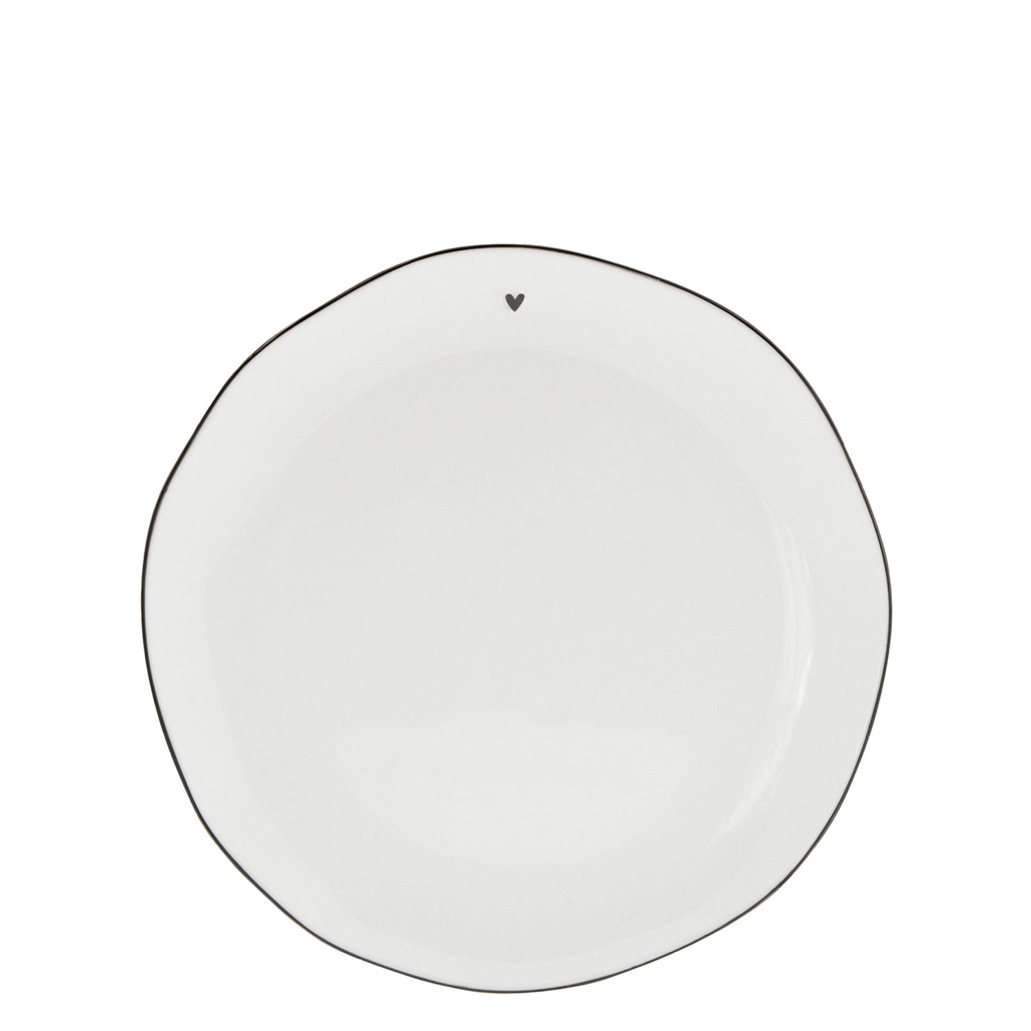 Dessertteller - 19cm (Weiß/Schwarz)