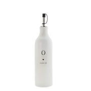Ölflasche aus Keramik - 750 ml (Weiß)