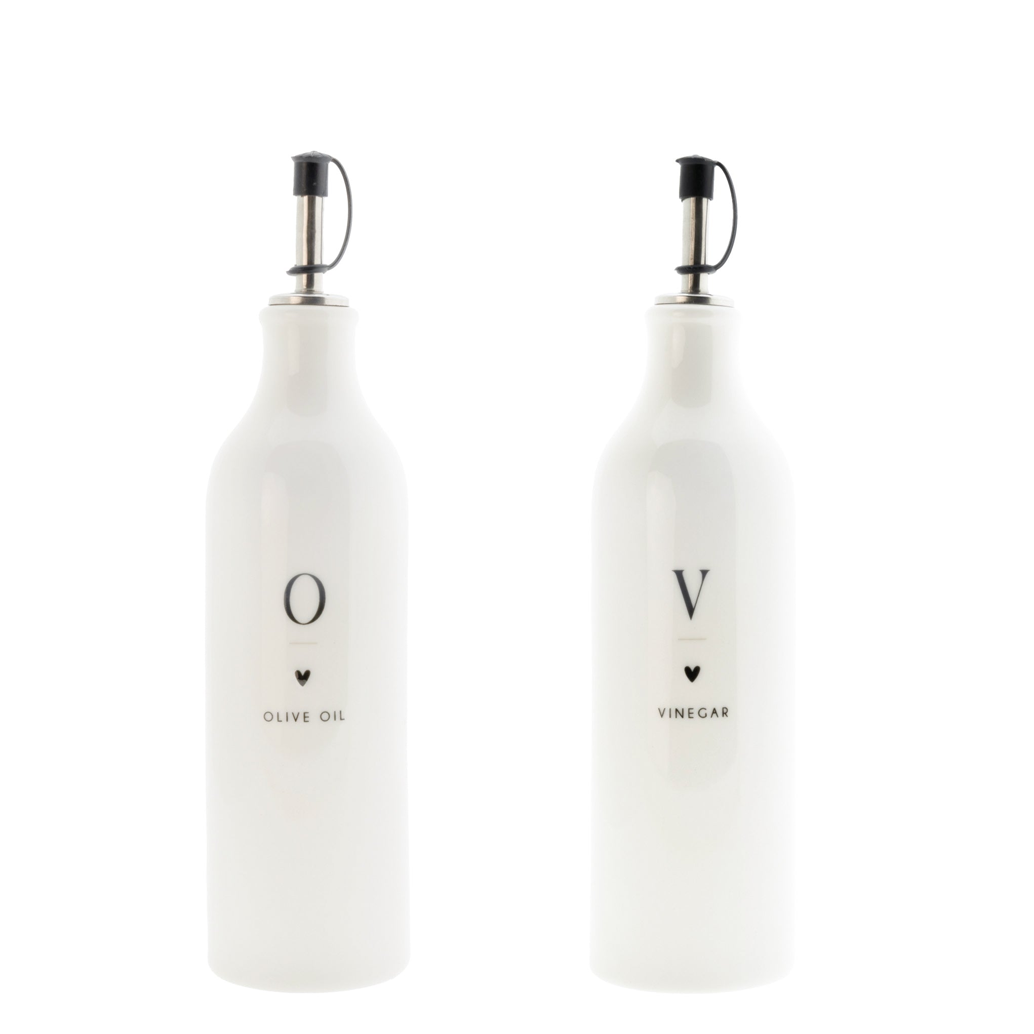 Ölflasche aus Keramik - 750 ml (Weiß)