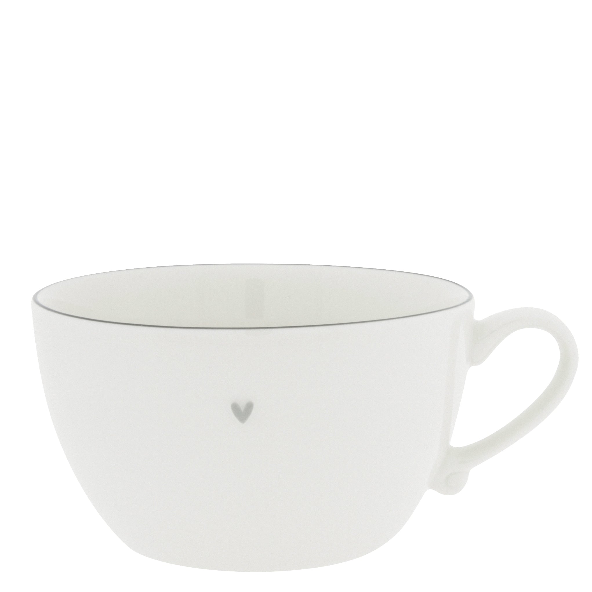 Suppenteller - 15 cm (Weiß/Grau)