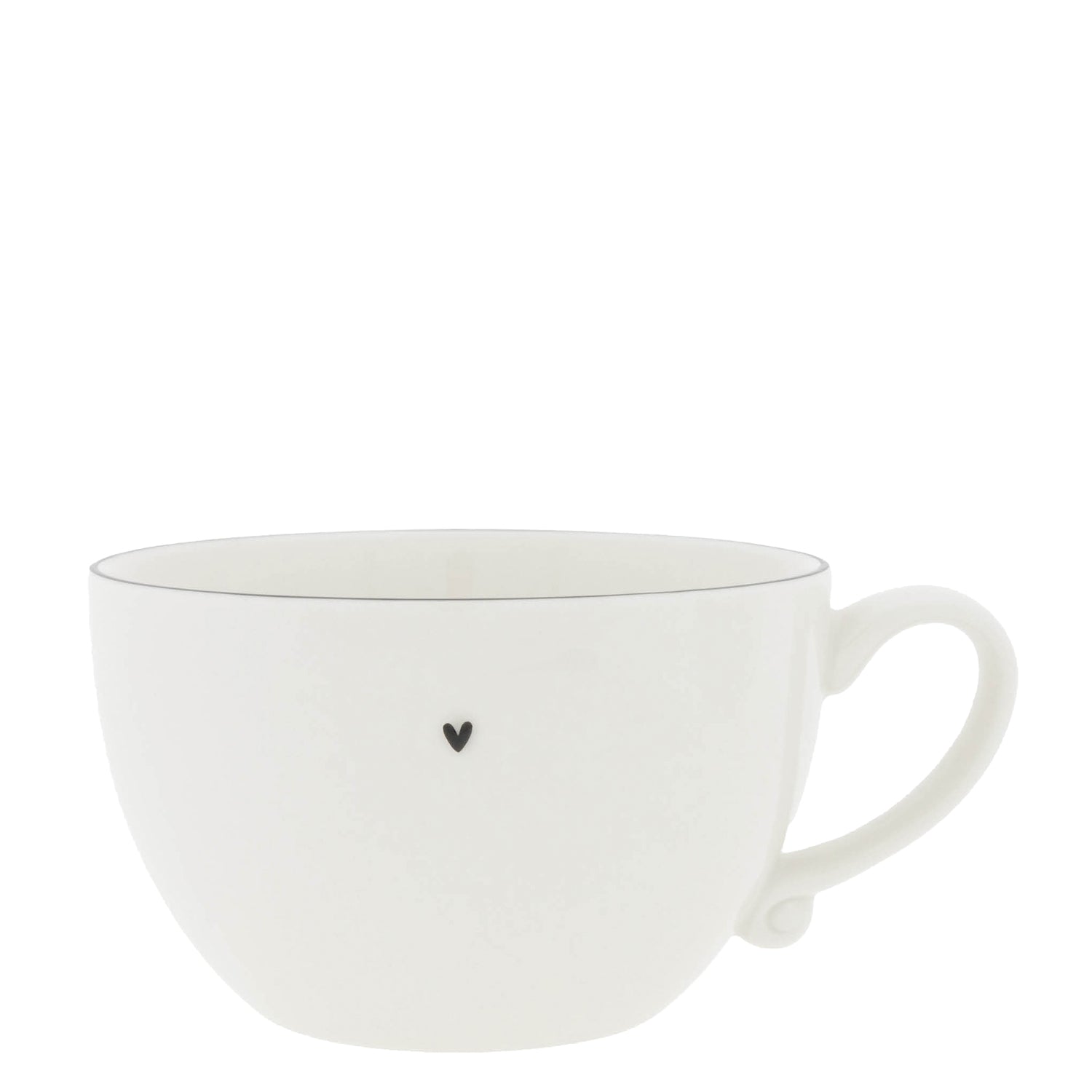 Suppenteller - 13 cm (Weiß/Schwarz)