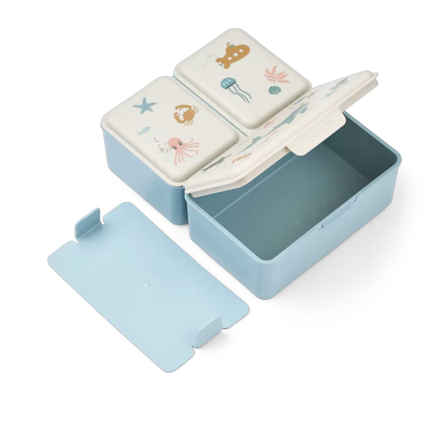 Brotdose "Driss - Sea creature" - 19,5x15,5x6,5 cm  (Sandy)