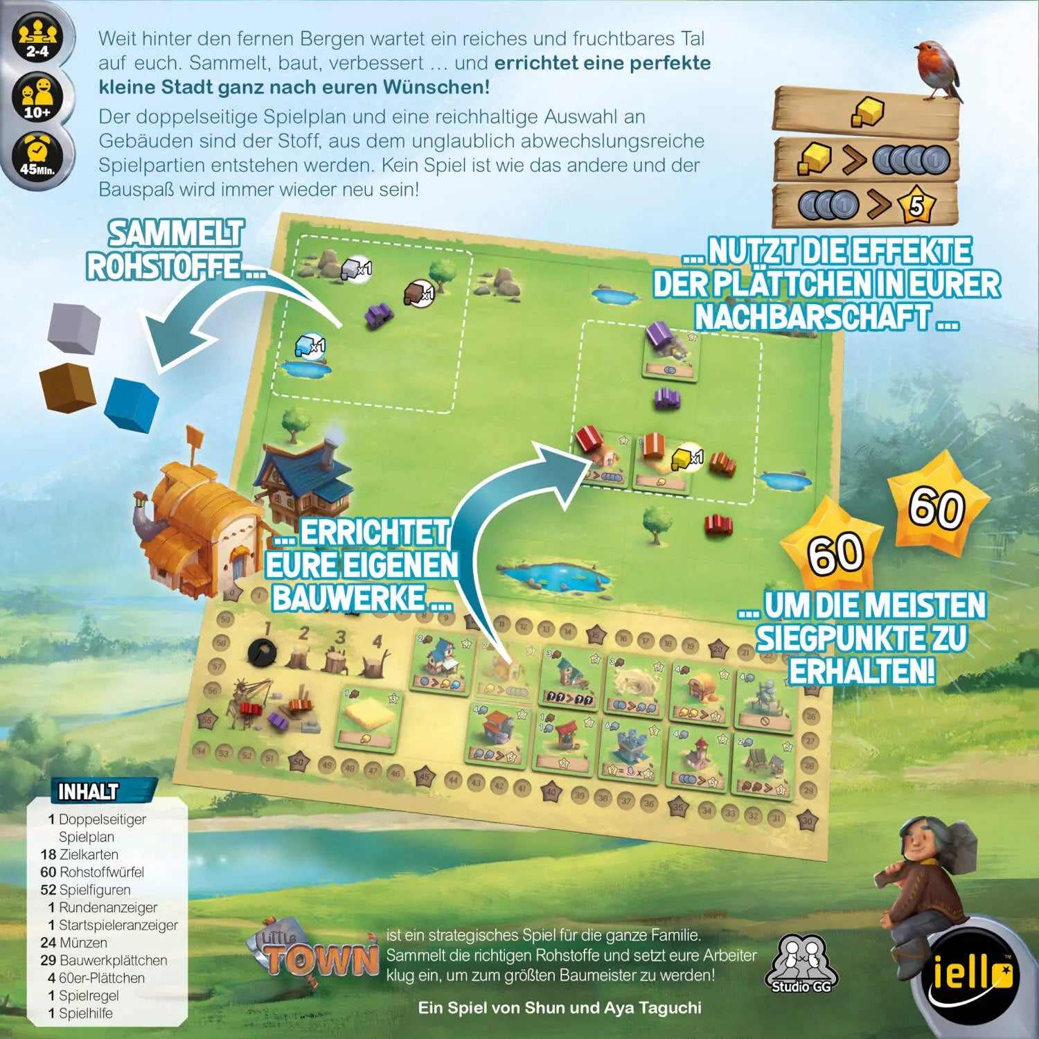 Gesellschaftsspiel "Little Town" von iello
