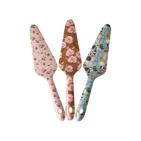 Melamin Tortenheber "Bon Vivant Prints" - 26x6 cm (Rose)