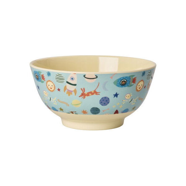 Melamin Schale "Dogs in Space" - 700 ml (Blau)