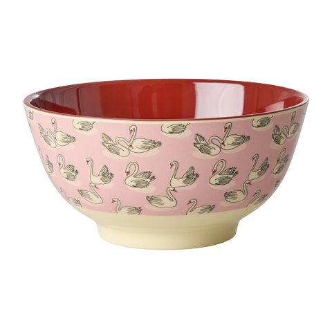 Melamin Schale "Swan" - M (Pink)