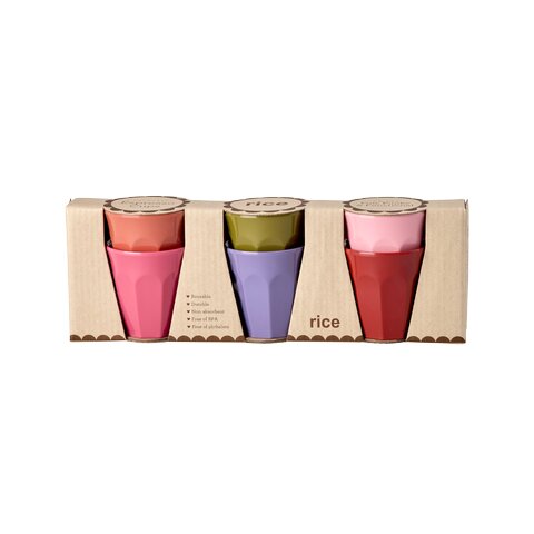 Melamin Espressobecher im 6er-Set (Bunt)