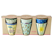 Melamin Kinder Becher im 6er-Set/Geschenkbox "Funky" - Medium (Bunt)
