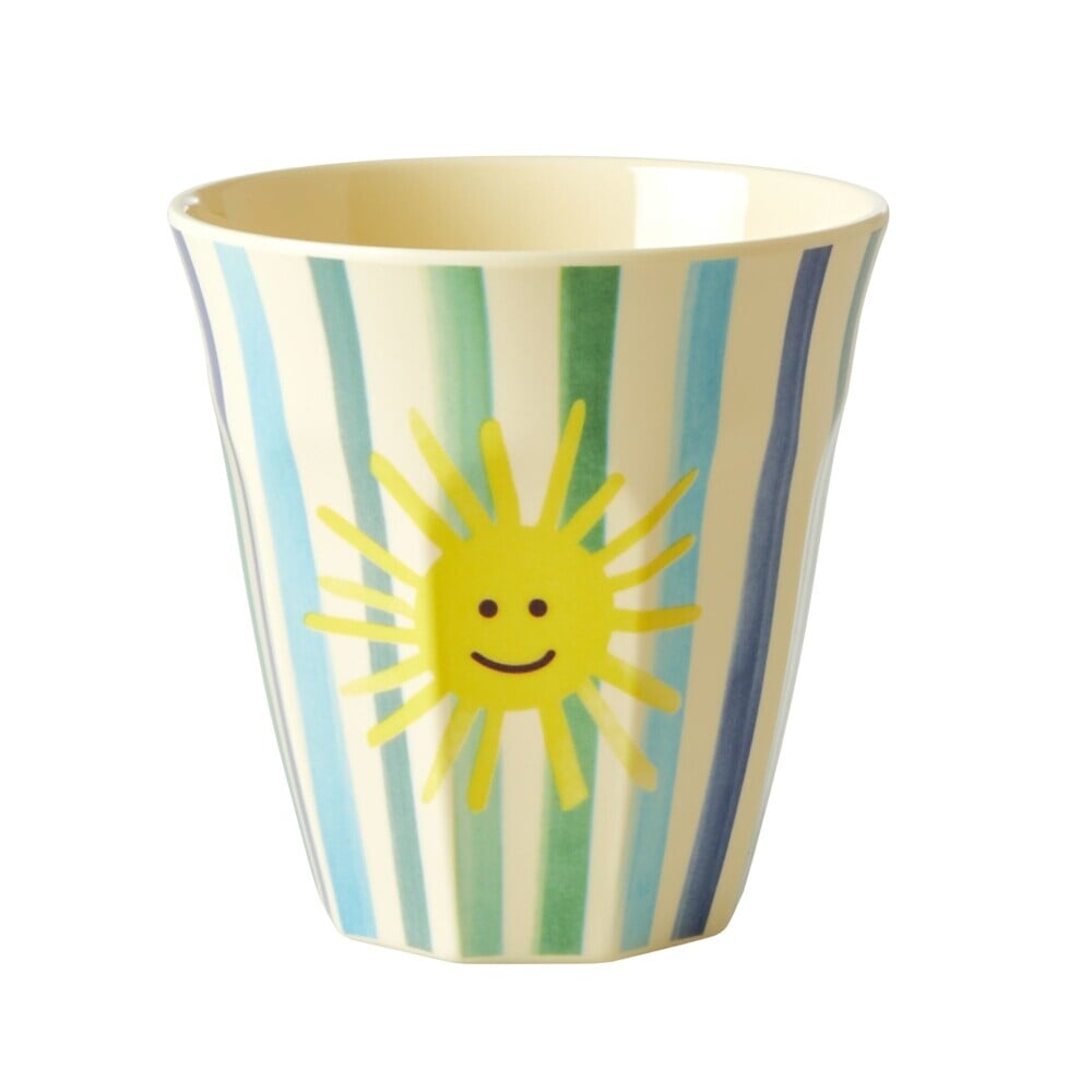 Melamin Kinder Becher im 6er-Set/Geschenkbox "Funky" - Medium (Bunt)