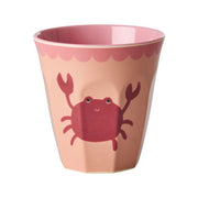 Melamin Becher "Crab" - M (Rosa)