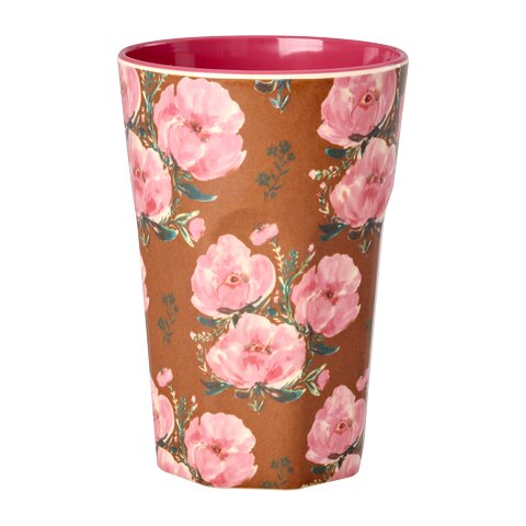Melamin Becher "Floral Fiesta Rose" - L (Pink)