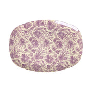 Melamin Platte rechteckig "Flower Press" - 30x22 cm (Bunt)