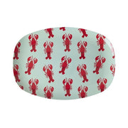 Melamin Rechteckige Platte "New Lobster" - 30x22 cm (Blau)