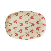 Melamin Rechteckige Platte "New Shrimp" - 30x22 cm (Creme)