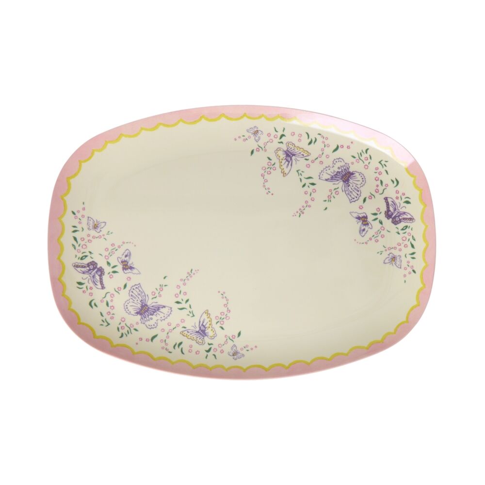 Melamin Platte rechteckig "Spread Your Wings" - 30x22 cm (Bunt)