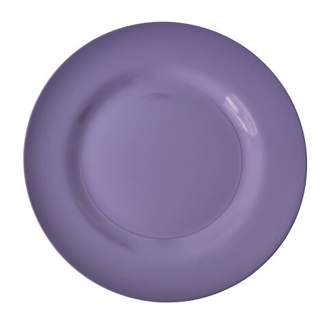 Runder Essteller aus Melamin, violett, Ø 25 cm