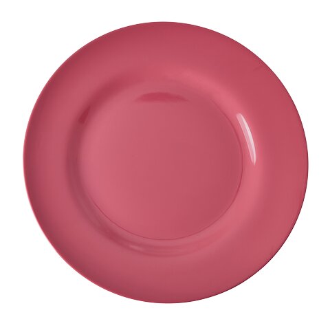 Runder Essteller aus Melamin, pink/violett, Ø 25 cm