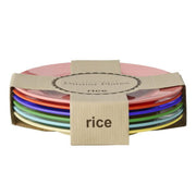 Melamin Runder Essteller im 6er-Set - 25 cm (Bunt)