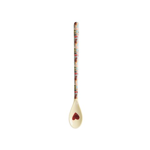 Melamin Latte Löffel "Bon Vivant" im 3er-Set - 22,5x3 cm (Bunt)