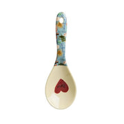 Melamin Salat-Löffel "Herz - Bon Vivant" - 21x6,5 cm (Blau)