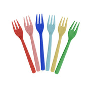Melamin Kuchengabel im 6er-Set - 14 cm (Bunt)