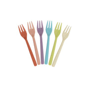 Melamin Kuchengabel im 6er-Set - 14x3 cm (Glory Days Colors)