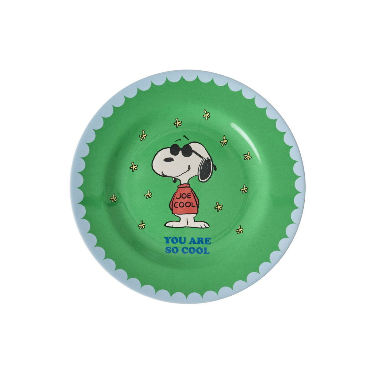 Melamin Dessertteller "Snoopy" - 20 cm (Grün)