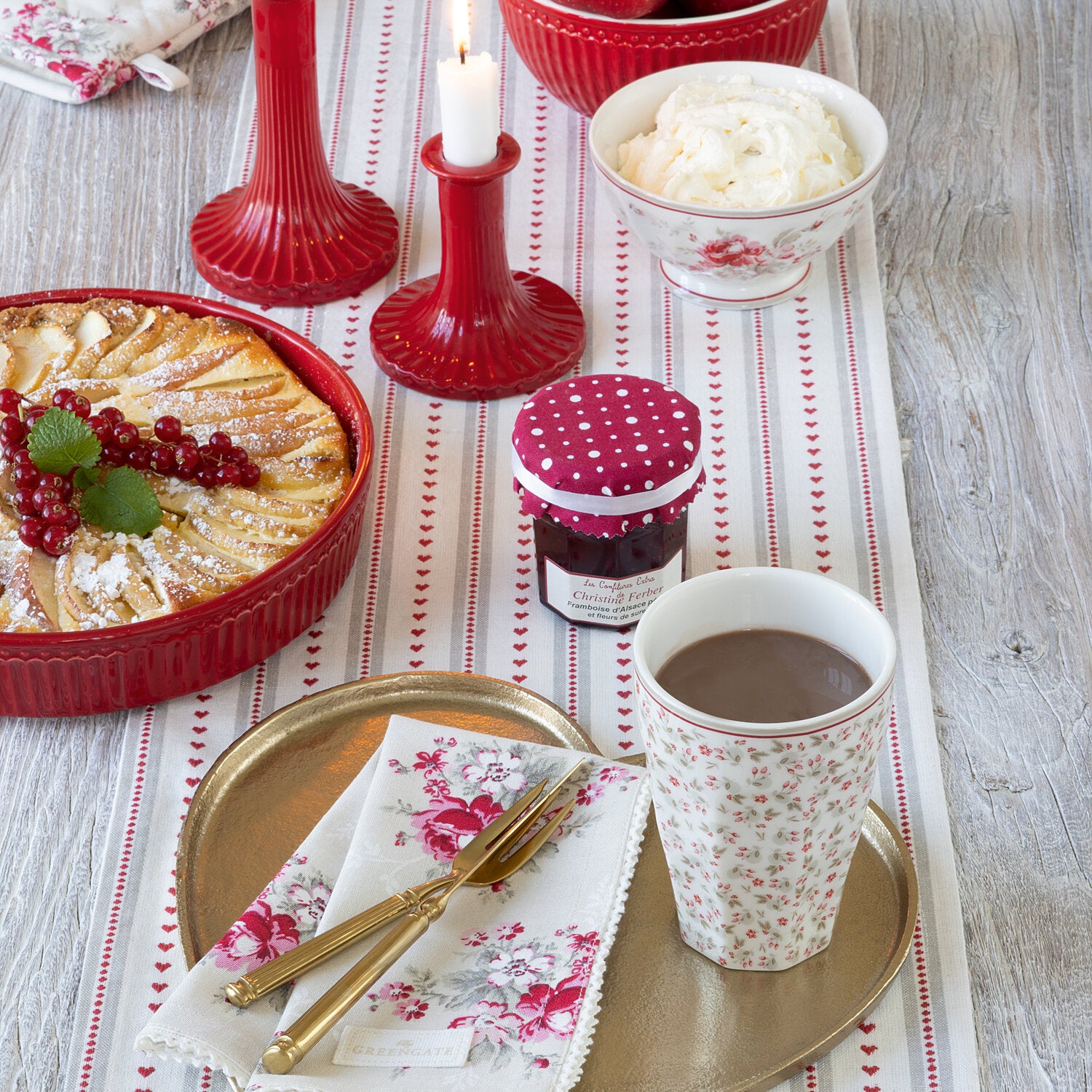 Tortenform "Alice" - 25 cm (Claret Red)