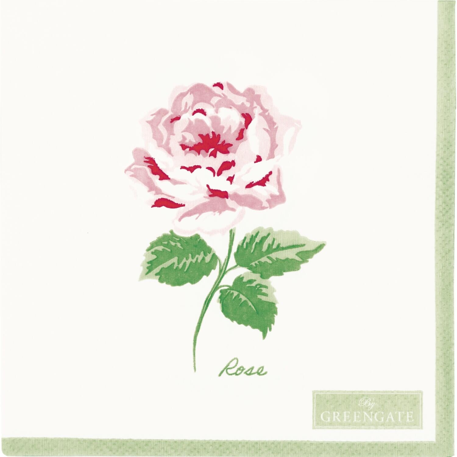 Papierserviette "Agnes" - 25x25 cm (Weiß)