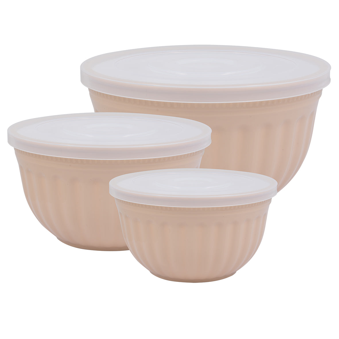 Aufbewahrungsdosen "Alice" im 3er-Set (Creamy Fudge)