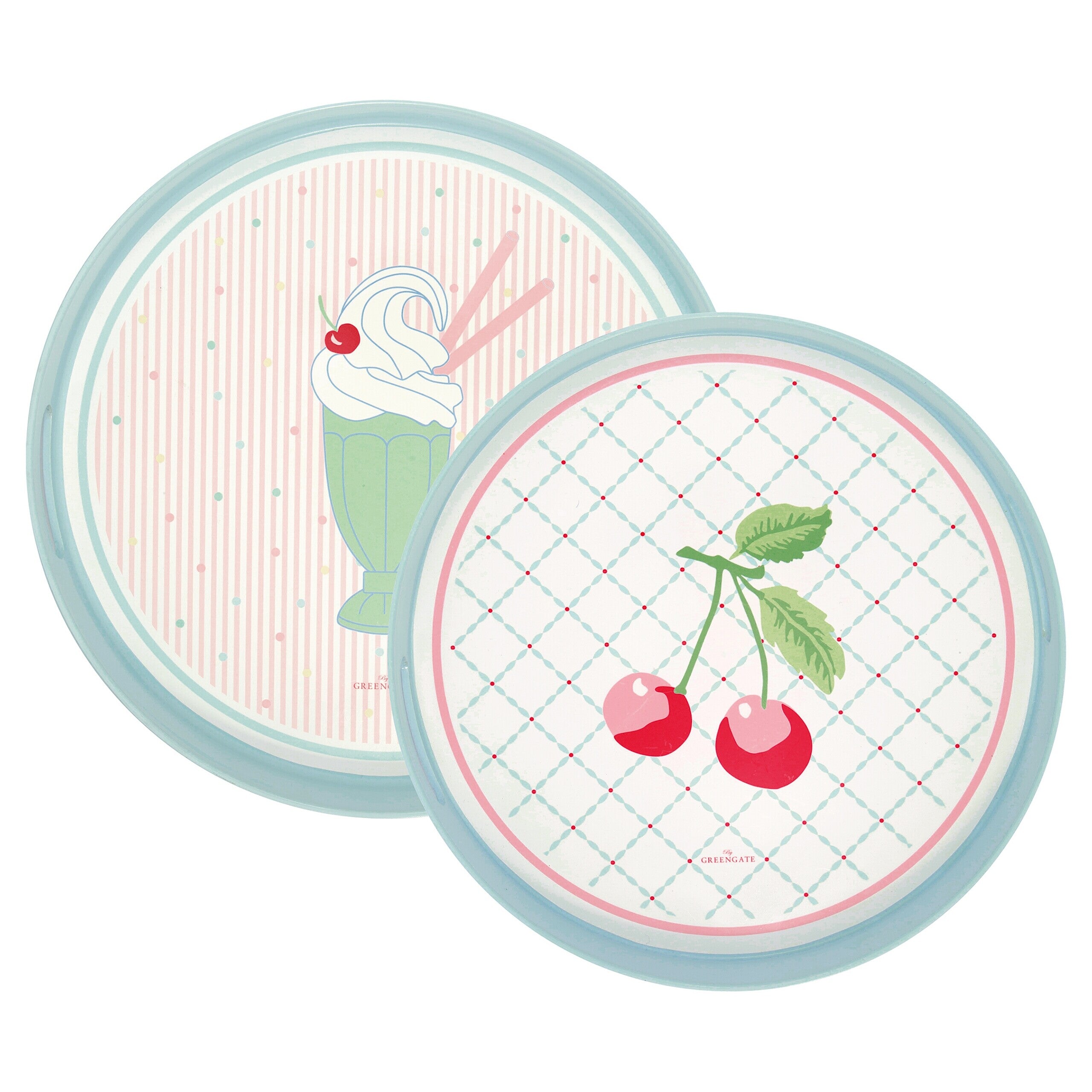 Tablett im 2er-Set "Isa" (Pale Pink)