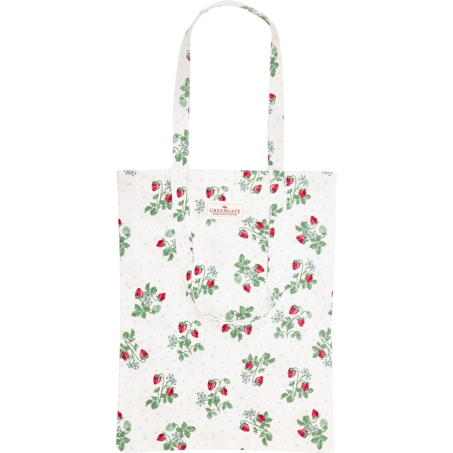 Baumwolltasche "Berry" - 45x34 cm (Weiß)