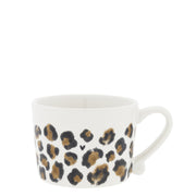Tasse "Leopard" - 8,5x7,5x6 cm (Weiß)