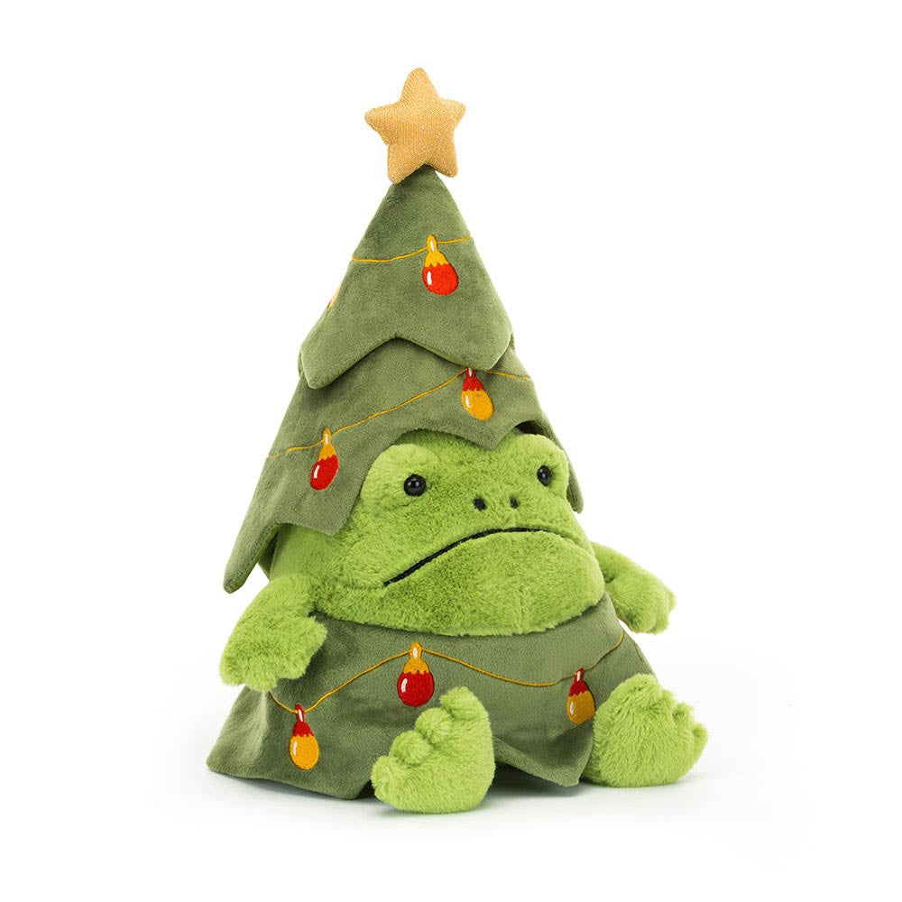 Kuscheltier Weihnachtsbaum "Ricky Rain Frog" - 29 cm (Grün) Jellycat