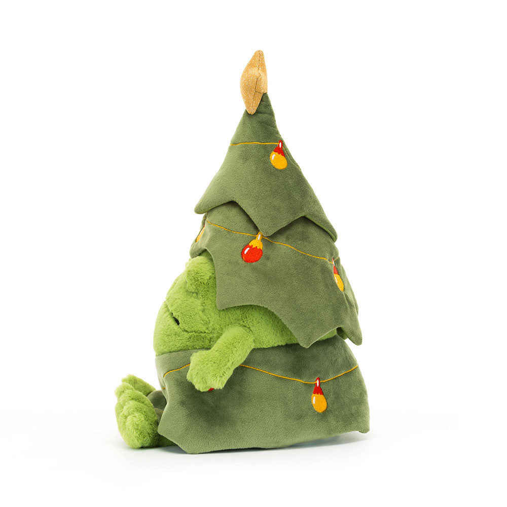 Kuscheltier Weihnachtsbaum "Ricky Rain Frog" - 29 cm (Grün) Jellycat