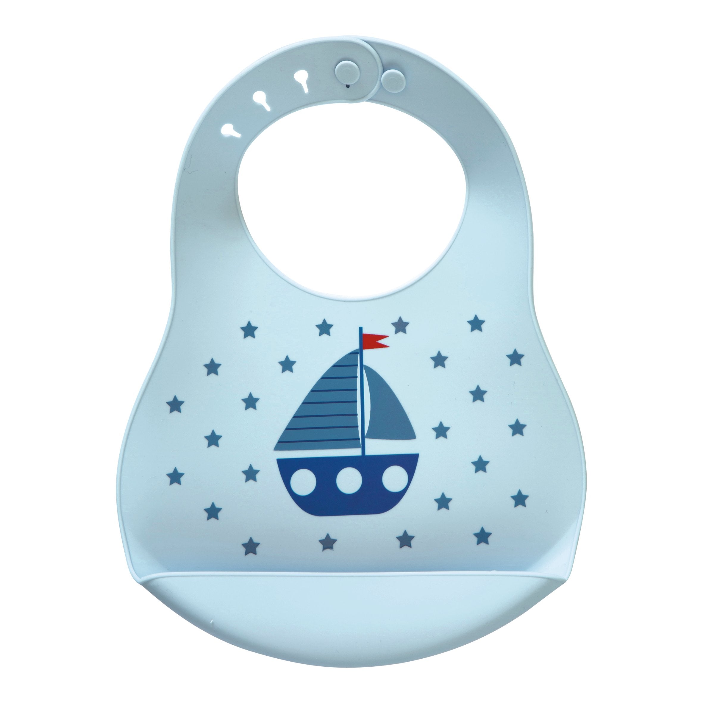 Baby Lätzchen mit Auffangschale "Noah" (Blue)