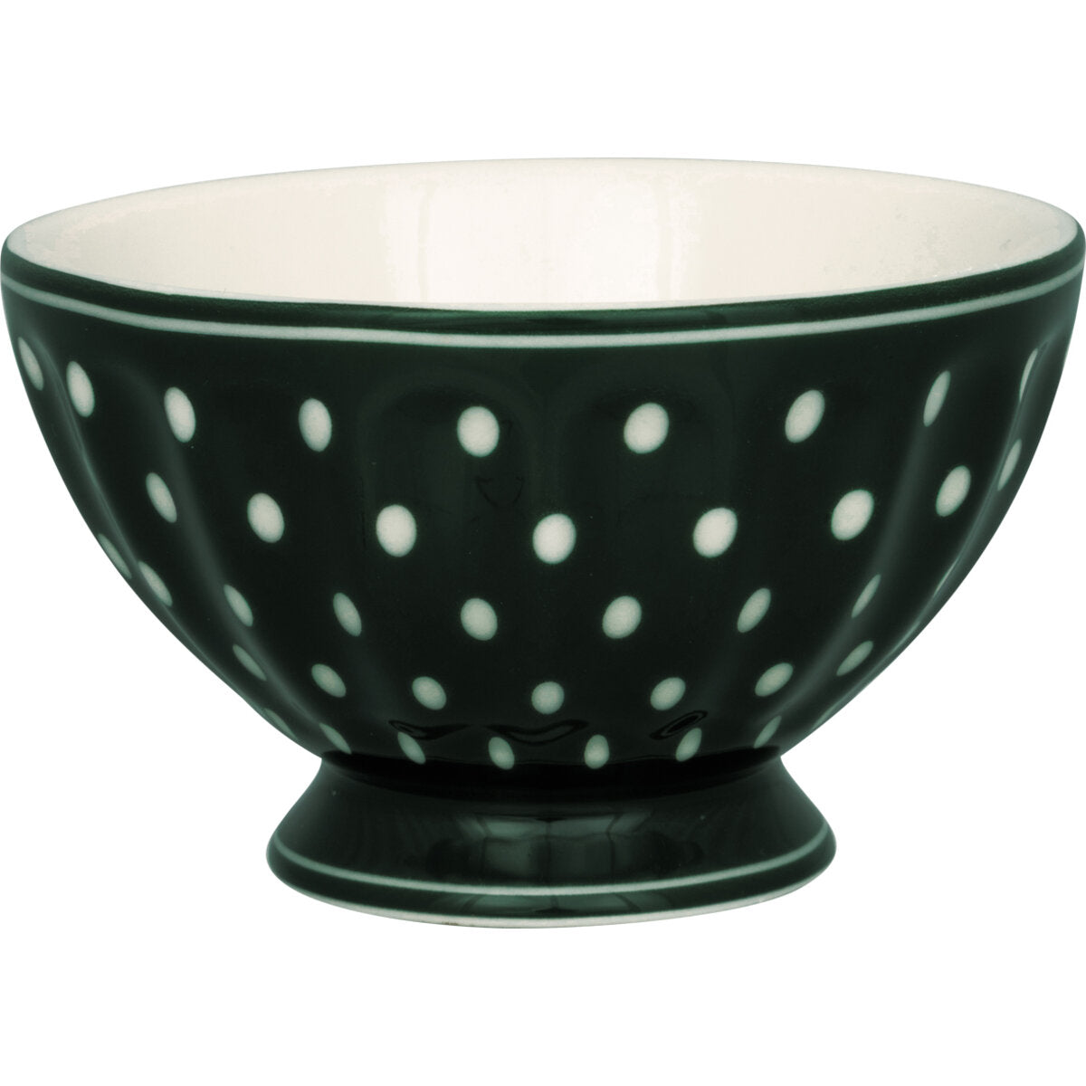 French Bowl "Dotty" - M (Dunkelgrün)